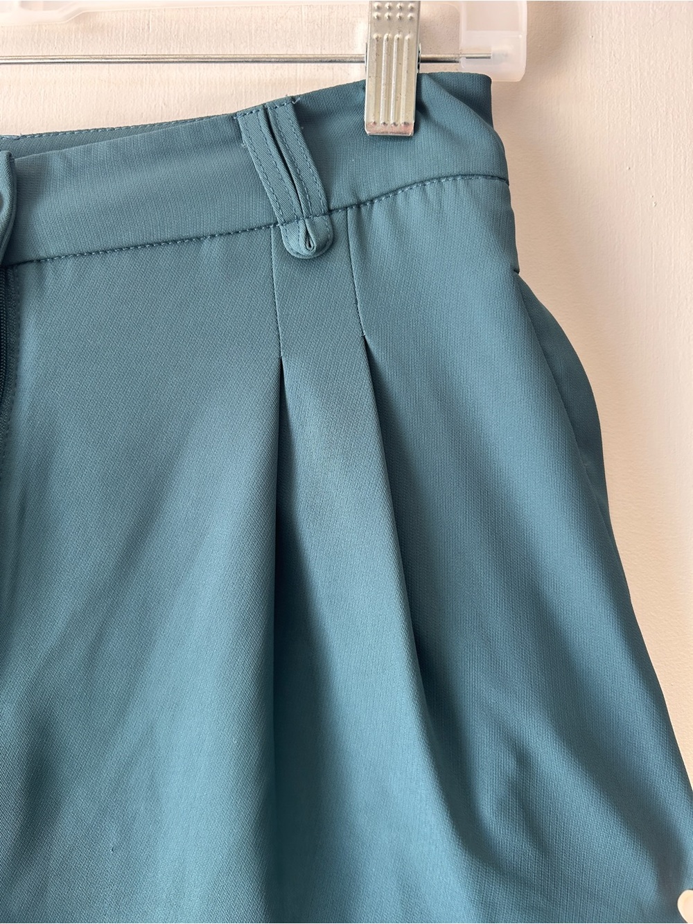 High-Waist Wide-Leg Trousers in Teal - Picture 6 of 11
